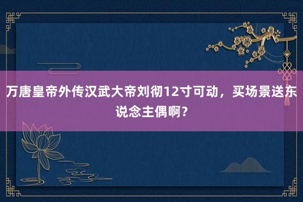 万唐皇帝外传汉武大帝刘彻12寸可动，买场景送东说念主偶啊？