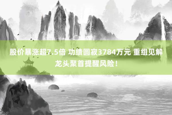 股价暴涨超7.5倍 功绩圆寂3784万元 重组见解龙头聚首提醒风险！